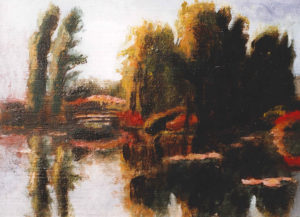 Bridge in Monet’s Garden, france painting, #05